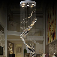 Vente en gros Décoration simple Lustre en cristal de luxe fantaisie contemporaine pour la maison