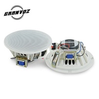 Amplificateur domestique Portable professionnel de 6.5 pouces personnalisable 3W 8 Ohm haut-parleurs de plafond pour matériel métallique de sonorisation
