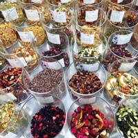 Thé aux herbes à la citronnelle naturelle personnalisé, en vrac, vente en gros, mélange de fleurs séchées et de fruits