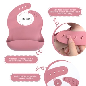 Baby Feeding Weaning Supplies Toddler Bib Cup <b>Divided</b> Plate Bowl Spoons Anti Slip Suction Cup Design Food Feeding Set - Product Image 3
