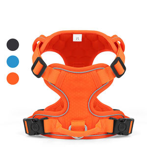 Arnés de pecho transpirable reflectante para mascotas Estilo Chaleco con correa para perro para evitar el escape - Product Image 1