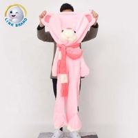 Vente chaude : Peluche géante en peau d'ours personnalisée, confortable, non rembourrée, jouet en peluche, quatre couleurs, semi-finie
