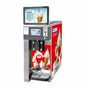 Commercial single flavor frozen yogurt soft serve ice cream machine for vending