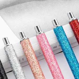 Stylos à bille personnalisables avec paillettes, feuille d'or et revêtement PU - Stylos promotionnels en gros pour événements et cadeaux - Product Image 3