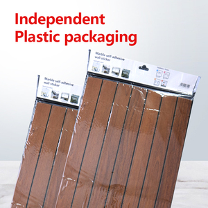 ファッションウッドグレイン自己粘着防水IXPE溝付き3Dグリルウォールパネル装飾ステッカー（キッチン壁装飾用） - Product Image 4