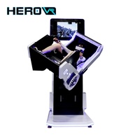 Simulador HEROVR 9D Full Motion VR 360 Simulador de vuelo Equipo de metal para exteriores/interiores para Centro Comercial Ganar dinero Parque temático