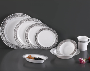 Пластиковая посуда, одноразовая многоразовая тарелка для ресторана с горячим штампом - Product Image 1