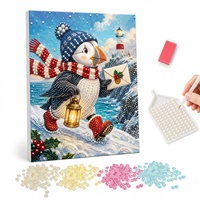 Nouvelle collection Shopify Dropship : Articles de décoration murale pour la maison, Projets DIY, Jouet pingouin mignon de Noël, Peinture artistique en perles et diamants