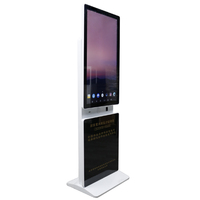 Pemutar Iklan Digital Layar Sentuh, Layar Sentuh Berputar 55 Inci Potret Lanskap Layar LCD Interaktif