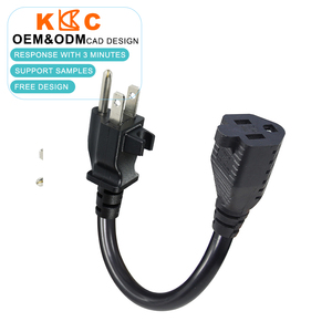 Câble d'extension d'alimentation avec système de verrouillage, cordon mâle-femelle US pour PDU et usage bureautique - Product Image 2