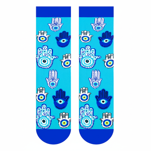 Chaussettes de cheville respirantes à motif floral Fatima, tricotées colorées pour usage quotidien avec logo personnalisé, taille unique pour le printemps - Product Image 2