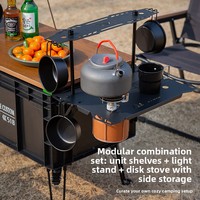 Kit complet d'accessoires pour la modification de boîte de camping DIY, équipement de camping extérieur, boîte de rangement rectangulaire de style industriel