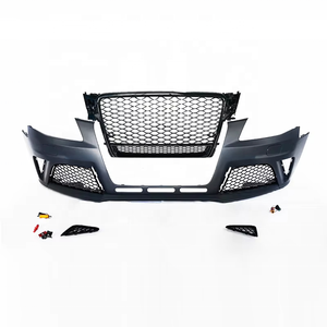 Kit carrosserie de remplacement et d'amélioration pour pare-chocs avant style RS4 avec calandre en nid d'abeille et cadre inférieur pour <span class=keywords><strong>Audi</strong></span> A4 S4 B8 2008-2012 - Product Image 3