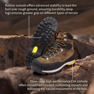Hanagal Factory OBM ODM <span class=keywords><strong>Scarponi</strong></span> da Trekking Personalizzati per <span class=keywords><strong>Uomo</strong></span>, <span class=keywords><strong>Impermeabili</strong></span>, per Escursioni All'aperto - Product Image 4