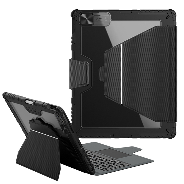Nillkin Magnetic Trackpad Keyboard Detached Magic Wireless Touchpad Keyboard Leather Case for ipad Pro 12.9 for ipad air 4 10.9