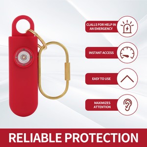 Portachiavi GCS con Allarme <span class=keywords><strong>Personale</strong></span> di Sicurezza, LED e Suono da 130dB per <span class=keywords><strong>Autodifesa</strong></span> di Donne e Anziani - Product Image 2
