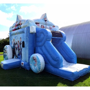 Scivolo gonfiabile gonfiabile gonfiabile con <span class=keywords><strong>Elsa</strong></span> e <span class=keywords><strong>Anna</strong></span> Moonwalk combinato gonfiabile - Product Image 3