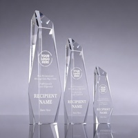 Obélisque en cristal de diamant de haute qualité, prix pour cérémonie d'entreprise, souvenir
