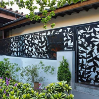 Panneau de séparation autoportant en aluminium découpé au laser pour jardin extérieur, clôture de villa, motif personnalisé