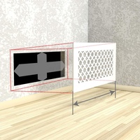 Lakeso 6 "x 4" Register Vent 10 "x 4" Air Vent Cowl Acrylique Duct Opening White Finish Register Covers for Walls