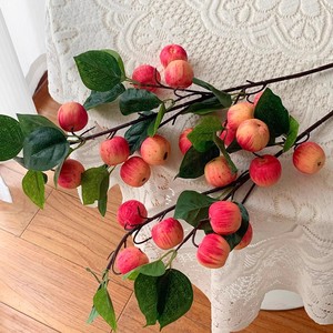 Ramas de Manzana Artificiales, Moldeadas por Inyección de PVC Suave, Decoración para el Hogar, Accesorios para Bodas, Ecológicas - Product Image 3