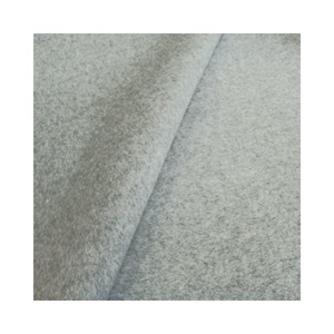 Double Faced Grey <strong>White</strong> Wool Blend <strong>Boucle</strong> Fabric for Coat <strong>Jacket</strong> - Product Image 4
