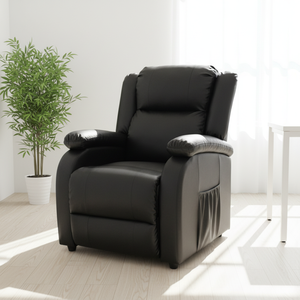 Sofá Individual Multifuncional de Cuero PU Genuino con Espuma de Alta Densidad, Rotación, Masaje y Bluetooth BTLS002 para Sala de Estar - Product Image 4