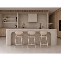 SH STONE Comptoirs de cuisine en marbre gris Bernice au design moderne personnalisé, plan de travail en pierre, îlot de cuisine, table de travail, plateau de vanité pour projets de villas