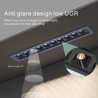 Projecteurs LED en gros d'usine, éclairage de grille OEM, downlight LED encastré anti-éblouissement profond et dimmable