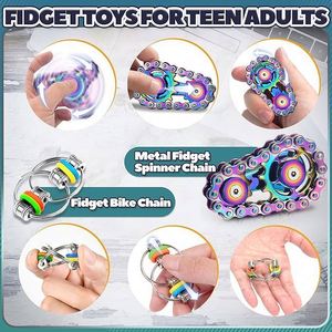 TOYSRUNNER - Juguete Antiestrés Giratorio de Metal Ecológico para Escritorio, para Aliviar el Estrés y Mejorar la Concentración, para Adultos/Adolescentes/Niños, para el Trabajo/la Escuela/Hogar/Viajes - Product Image 3