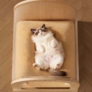 Lit surélevé de luxe pour chien, ellipse, en sisal, écologique, résistant aux morsures, imperméable, pour bouledogue français - Product Image 3