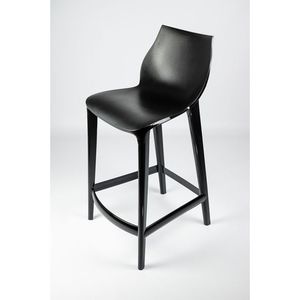 Tabouret de bar contemporain en polypropylène coloré de couleur noire Mahi Mahi 8 pièces Options de palette pour le modèle d'utilisation de la cuisine de ferme - Product Image 1