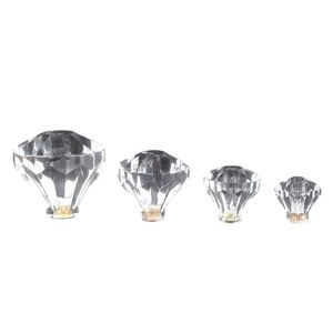 Acrylic <b>Crystal</b> Single-Hole Plastic Handle for Kitchen Cabinets and Dressers Plastic Drawer Wardrobe Door Furniture Accessory - Product Image 2