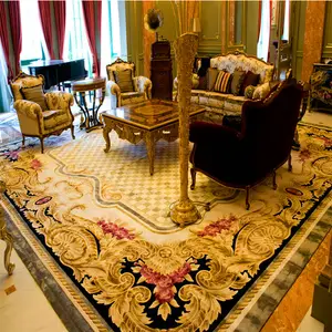 地毯和地毯价格中国100% 羊毛定制客厅手工簇绒地毯和地毯