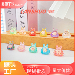 KIKI Rabbit Resin Hair <b>Clips</b> 5.5cm Transparent Cartoon Miniature 3D Creative Accessories Daily Use - Product Image 2