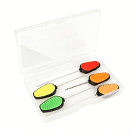 Ensemble d'aiguilles à appâter pour carpes HIRISI BT65, 5 pièces, aiguilles à bouillettes multicolores, outil d'appâtage pour la pêche à la carpe, accessoires pour la pêche à la carpe