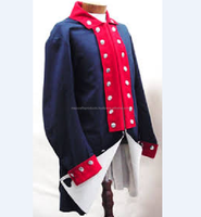 Manteaux d'hiver révolutionnaires pour hommes, 100 % laine de haute qualité, avec logo personnalisé, reproduction d'un modèle uniforme