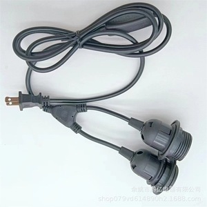 <b>E27</b> <b>Lamp</b> <b>Holder</b> 3 Way Plug In Bulb <b>Holder</b> With Switch For Indoor Lighting Use - Product Image 3
