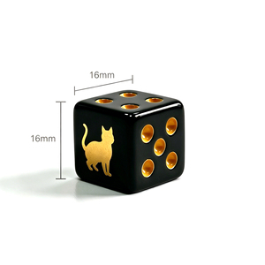 <span class=keywords><strong>Dadi</strong></span> D6 in Resina Nera da 16mm Personalizzati, <span class=keywords><strong>Dadi</strong></span> a Sei Lati Incisi e Stampati per Giochi da Tavolo Familiari e Intrattenimento - Product Image 3
