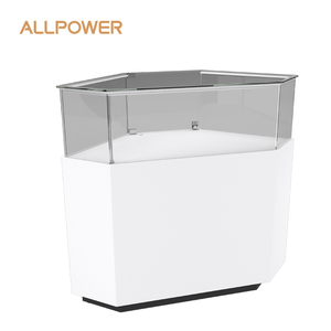 Customized Retail Shop Display Cabinet Case Store Counter Vitrine Shopping Mall Showroom Glass Display Showcase with led light