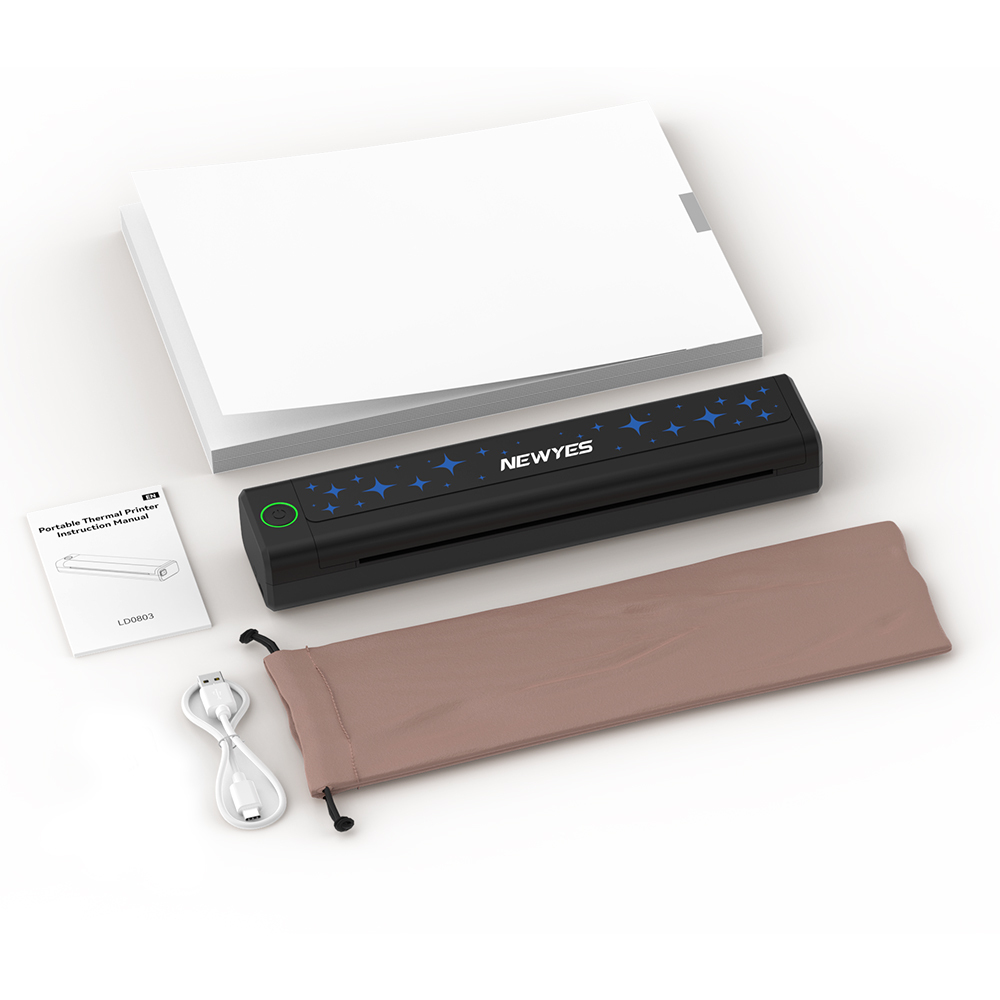 Impresora Térmica Portátil Sin Tinta - Bluetooth, USB-C, Imprime A4 Y Carta, Ideal Para Viajes Y Negocios