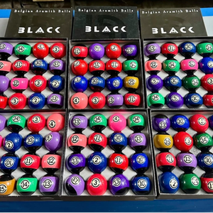 Juego Completo de Bolas de Snooker Estándar, 9 Bolas, Kit de Billar de Cristal Colorido - Product Image 1