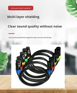 Cables de Micrófono <span class=keywords><strong>XLR</strong></span> a Granel, Macho a Hembra, Cables de Audio de Longitud Personalizada para Integración de Sistemas - Product Image 5