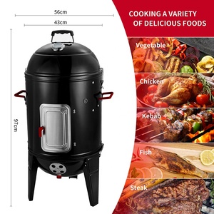 Boleefun 17-Inch Verticale Koolstofstalen Restaurant <span class=keywords><strong>Grill</strong></span> Roker Buiten Huishoudelijke Barbecue Houtskool Barbeque <span class=keywords><strong>Grill</strong></span>