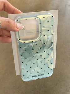 Custodia per cellulare con nuovo modello Apple 15 14 13 12 Plus con increspatura a forma di acqua verde menta in stile 16 Pro - Product Image 4