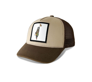 Casquettes Trucker en Coton Structuré à 5 Panneaux avec Écusson Frontal Marron – Qualité Supérieure, Bicolore, Populaire, Nouvelle Collection 2026 - Product Image 1