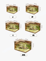 Aquarium pour poissons rouges en PET transparent ultra-blanc, plusieurs tailles, aquarium de bureau pour poissons rouges, matériau épais et durable