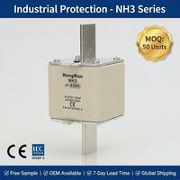 Fusible de Cuchilla Industrial de Alta Calidad NH3 Tamaño 3 HRC 630A 500A 400A 500V 690V NT3 con Alta Capacidad de Ruptura 120kA