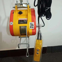 Nouvelle treuil électrique métallique à câble, mini-treuil léger monophasé 110V 50kg, protection IP55, télécommande, moteur 1.8KW