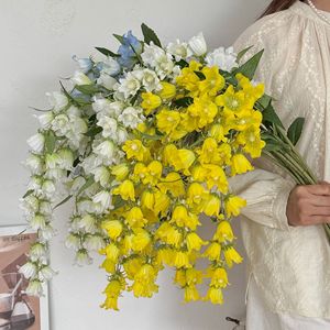 ดอกลิลลี่ออฟเดอะแวลลีย์ประดิษฐ์แบบแขวน ดอกไม้ผ้าไหมตกแต่งบ้าน งานแต่งงาน ถ่ายภาพกลางแจ้ง - Product Image 3